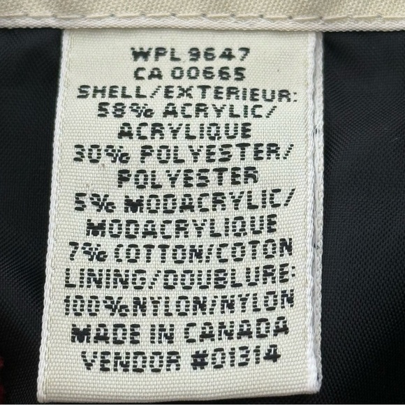 Vintage Eddie Bauer Women’s Petite XL Plaid Sherpa Jacket 90s Grunge Canada - Picture 11 of 13